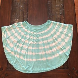 Girl’s Poncho Style Short Sleeve Top